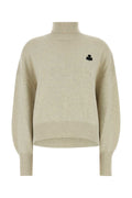 Isabel Marant Etoile Cotton-Blend Turtleneck Sweater — Gray