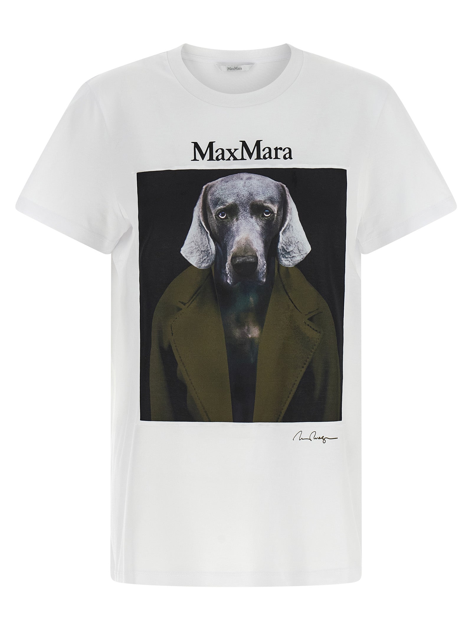 Max Mara Graphic Print T-Shirt — White