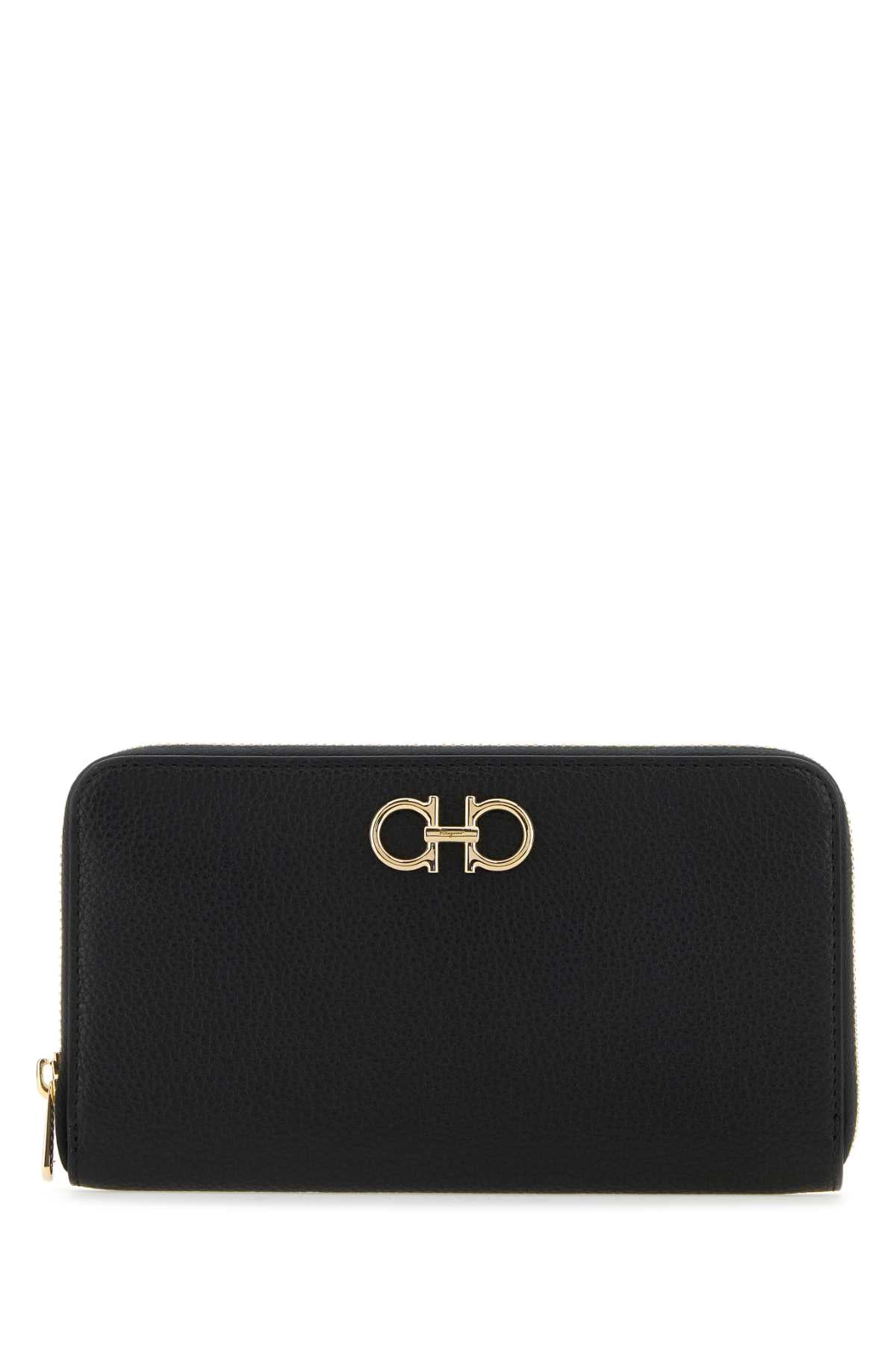 Ferragamo Portafoglio Wallet — Black