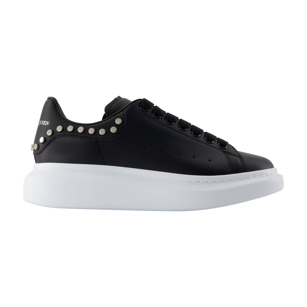 Alexander McQueen Studded Calfskin Sneaker — Black