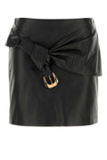 Versace Leather Skirt — Black