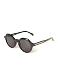 Zadig & Voltaire SZV453 Gafas de sol redondas de acetato — Negro