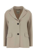 S Maxmara Virgin Wool Blazer — Beige