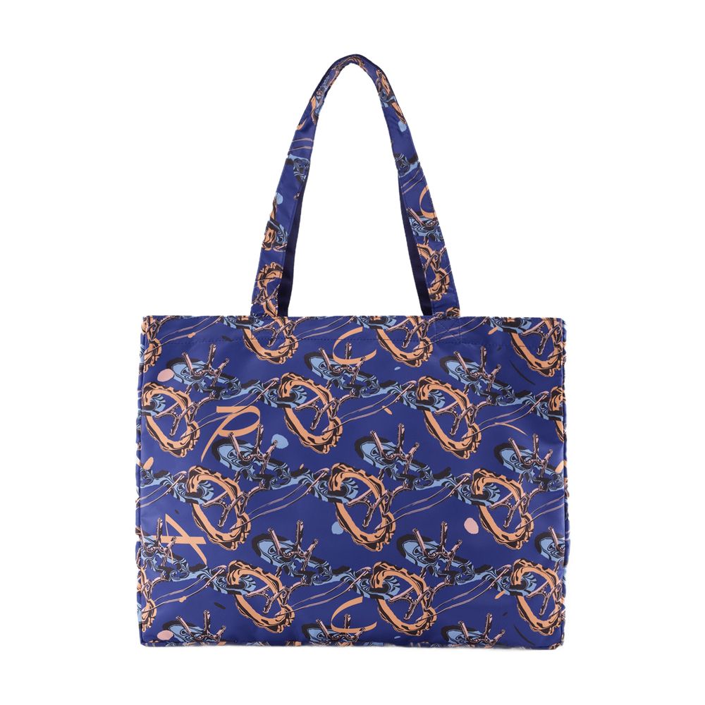 A.P.C. Reversible Jacquard Tote Bag — Blue