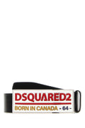Dsquared2 Logo-Embellished Buckle Belt — Black