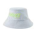 Versace 1012686_1A10780 Embroidered Logo Bucket Hat — Blue