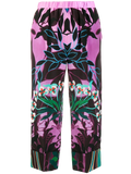 Valentino Mirrored Floral Print Culottes — Pink
