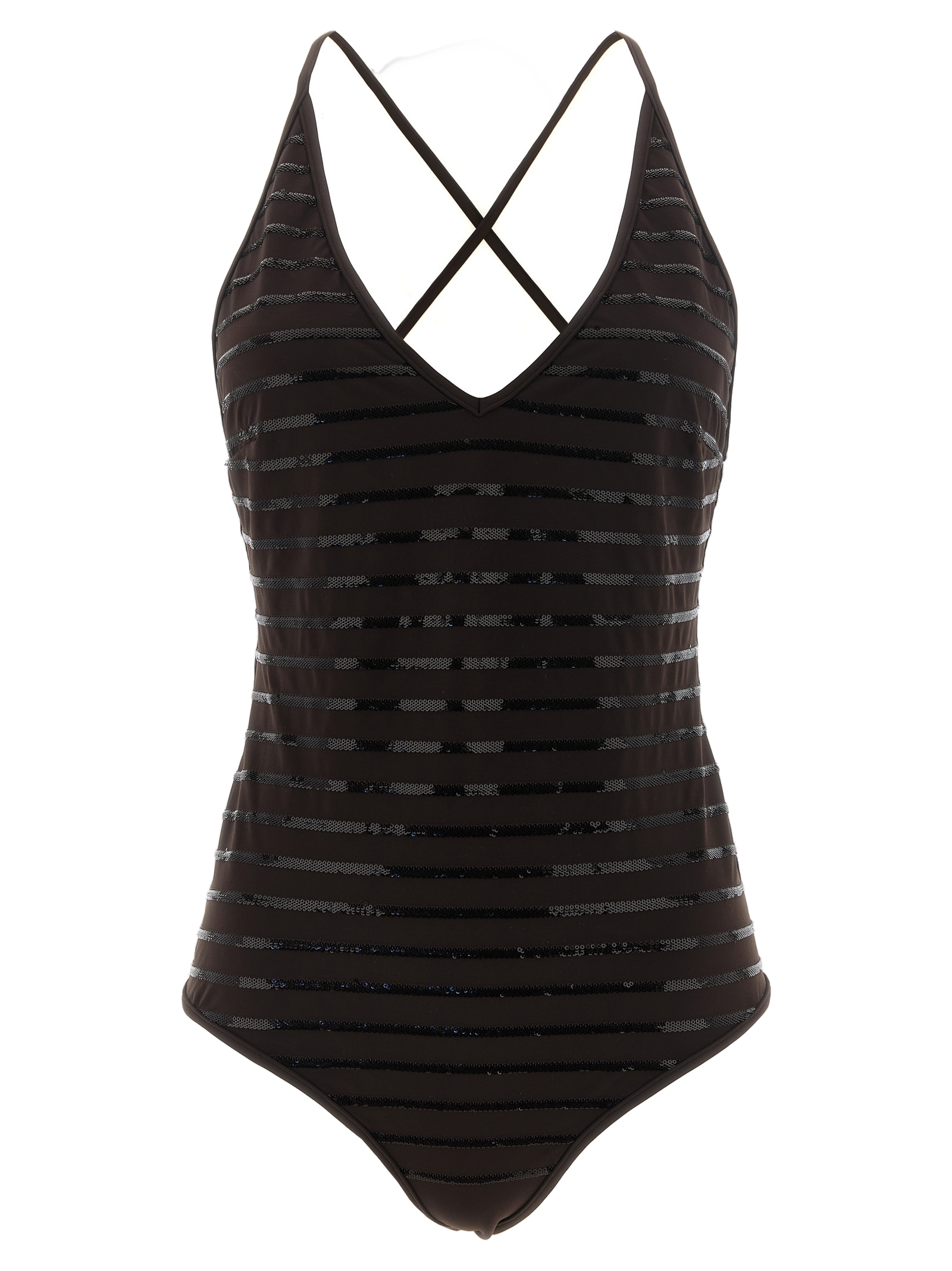 Brunello Cucinelli One-Piece Swimsuit — Brown