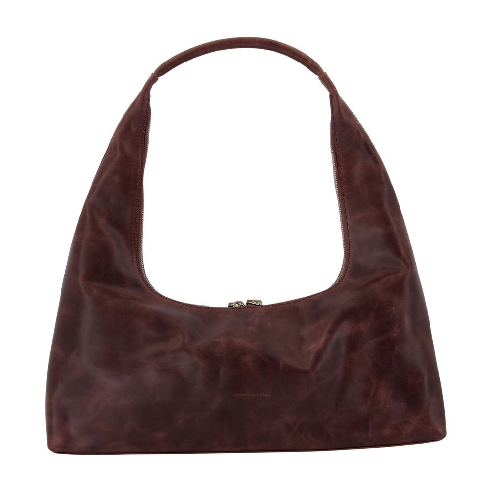 Margesherwood Suede Hobo Shoulder Bag — Brown