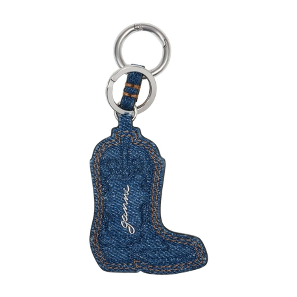 Ganni Western Key Case — Blue