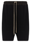Rick Owens Low-Crotch Cotton Bermuda Shorts — Black