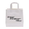 Kenzo Logo-Printed Leather Tote Bag — White