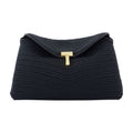 Toteme Canvas T-Lock Clutch — Black