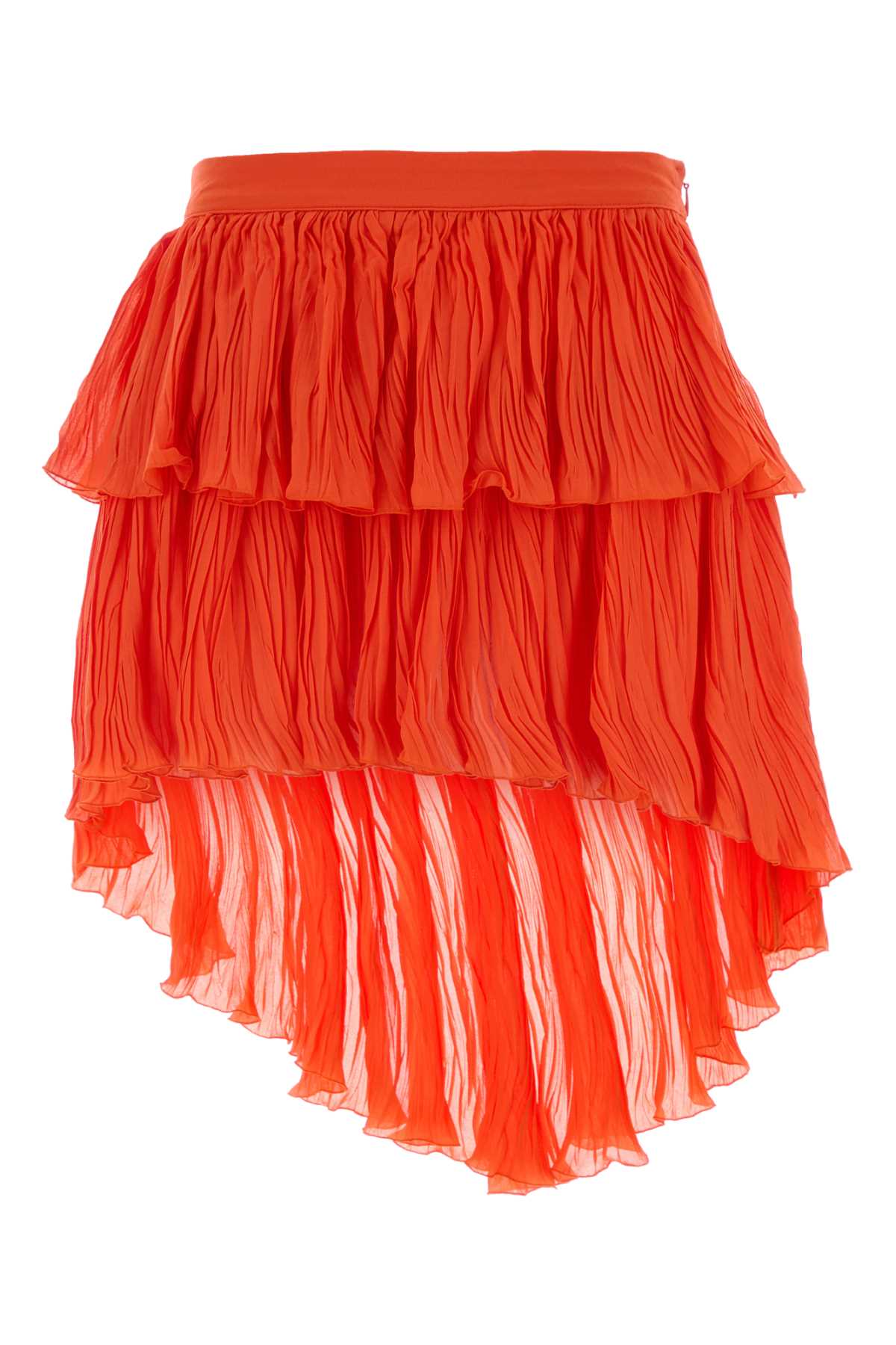 Blumarine Plisset Skirt — Orange