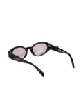 Zadig & Voltaire SZV502 Acetate Cat-Eye Sunglasses — Black