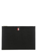 Thom Browne Calf Full Grain Leather Wallet — Black