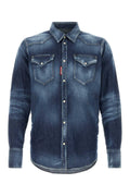 Dsquared2 Western Shirt — Navy
