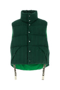 Khrisjoy Quilted Cotton Vest — Green