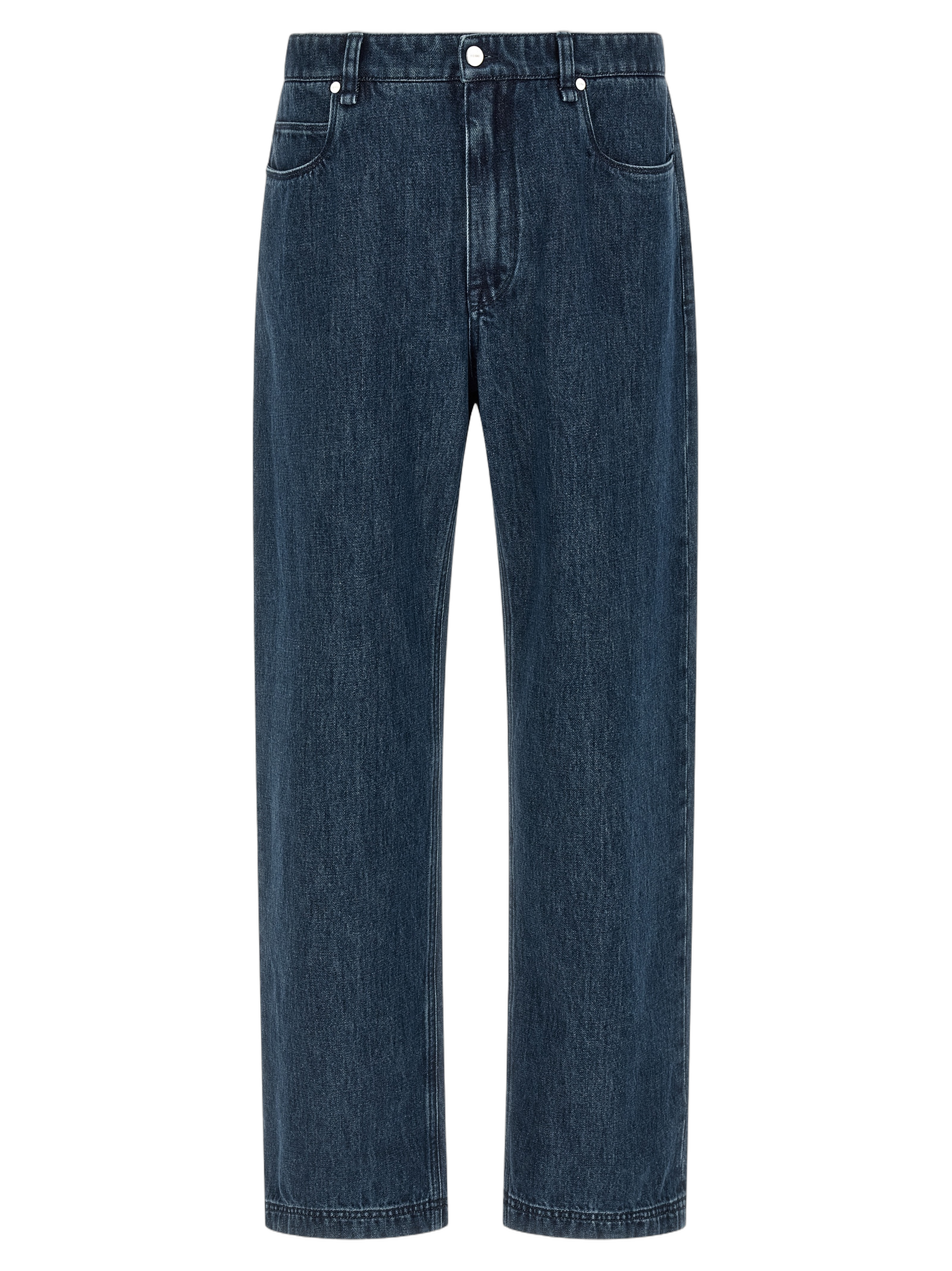 Fendi Flared Cotton Jeans — Blue