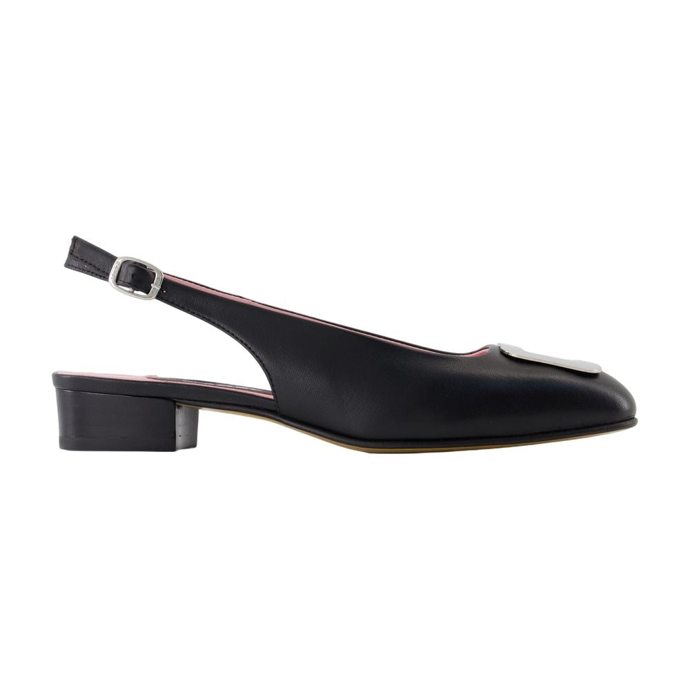 Carel Coquelicot Flat — Black