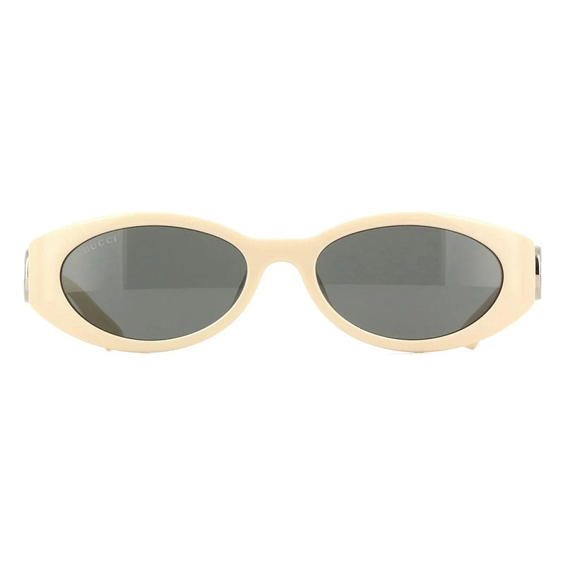 Gucci GG1662SA004 Oval Dark Lens Sunglasses — Ivory