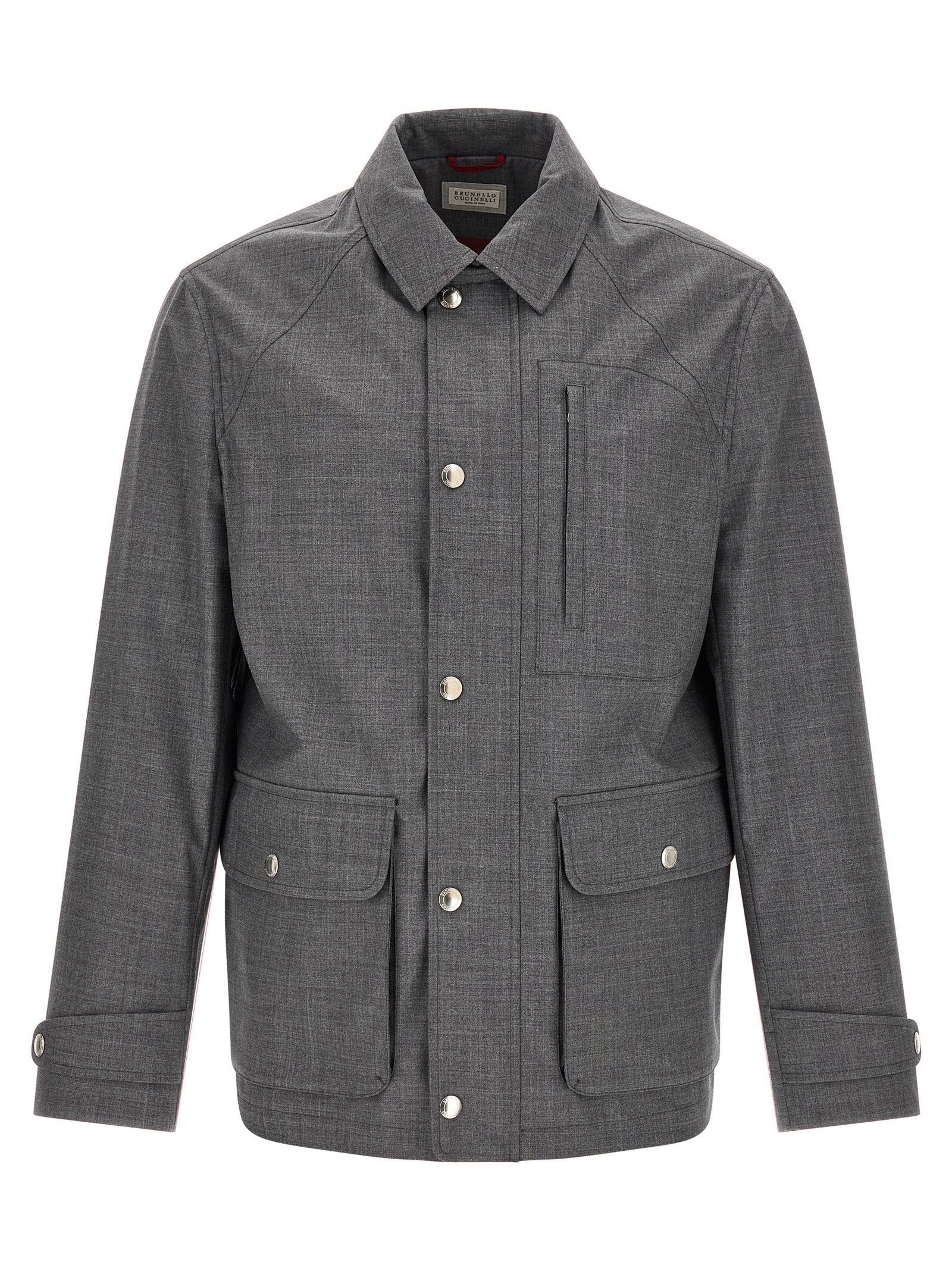 Brunello Cucinelli Field Jacket — Gray