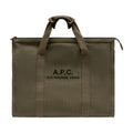 A.P.C. Cotton Canvas Tote Bag — Khaki