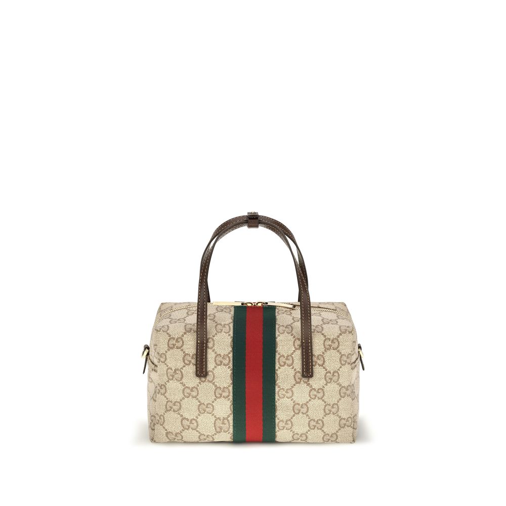 Gucci Mini Boston Handbag — Beige