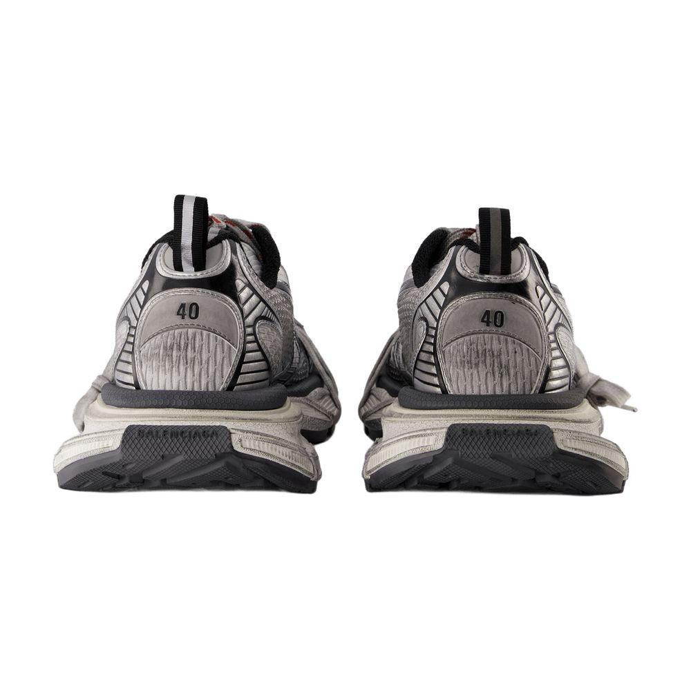 Balenciaga Mesh and Synthetic Panelled Sneaker — Gray