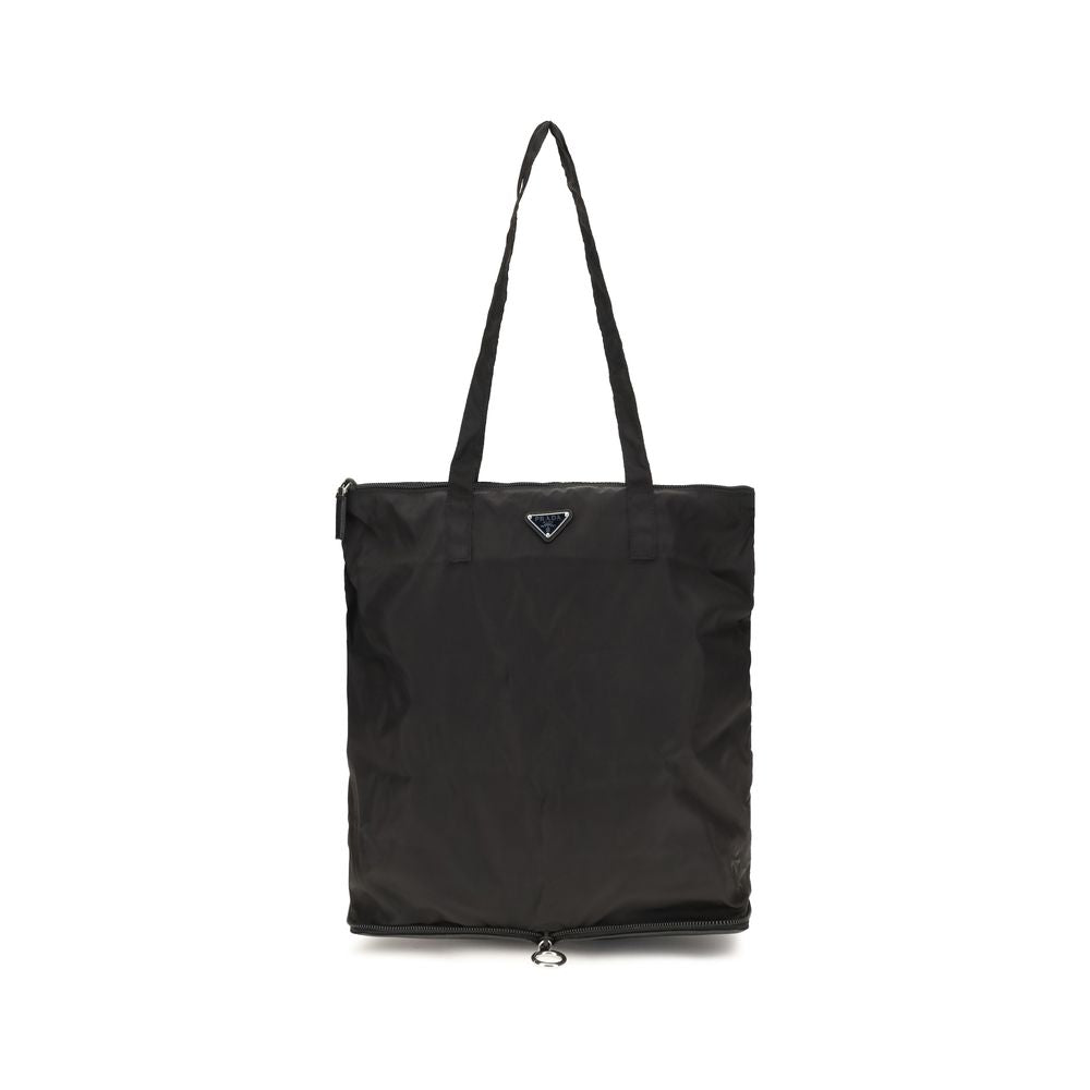 Prada Re-Nylon Tote Bag — Black