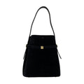 Toteme Belted Calfskin Shoulder Bag — Black