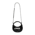 Casablanca Leather Biker Purse Shoulder Bag — Black