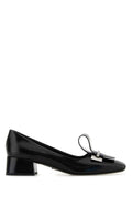 Prada Vitello Leather Pump — Black