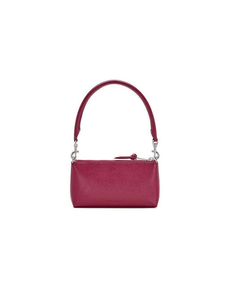 Marc Jacobs Leather Pochette Shoulder Bag — Fuchsia