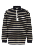 Bottega Veneta Righe Polo Shirt — Navy