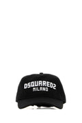 Dsquared2 BCM093205C00001 Logo-Embroidered Cotton Baseball Cap — Black