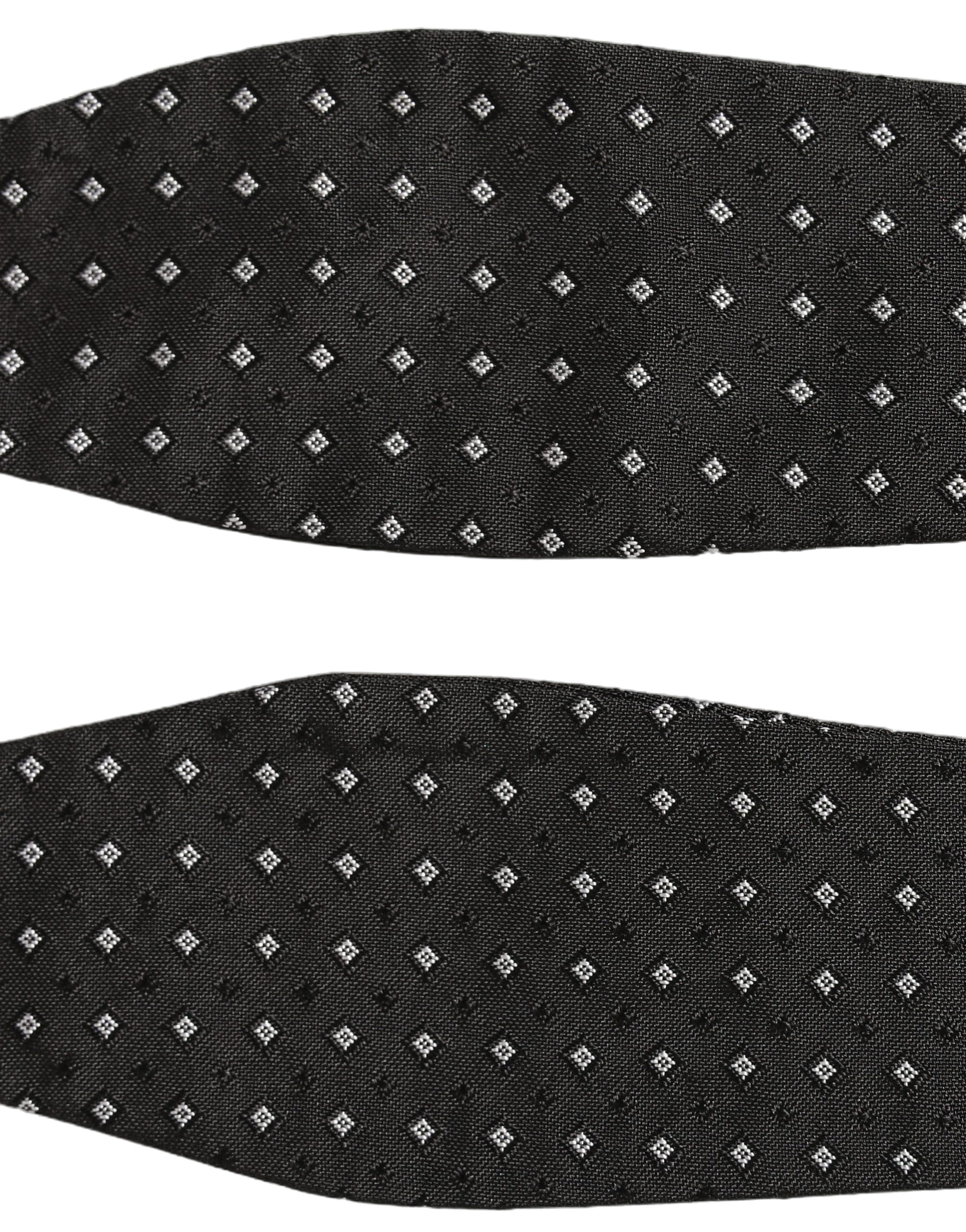 Dolce & Gabbana Silk Polka Dot Bow Tie — Black