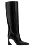 Fendi Patent Leather Knee-High Boot — Black