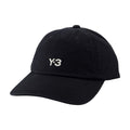 Y-3 IN2391 Logo-Embroidered Cotton Baseball Cap — Black