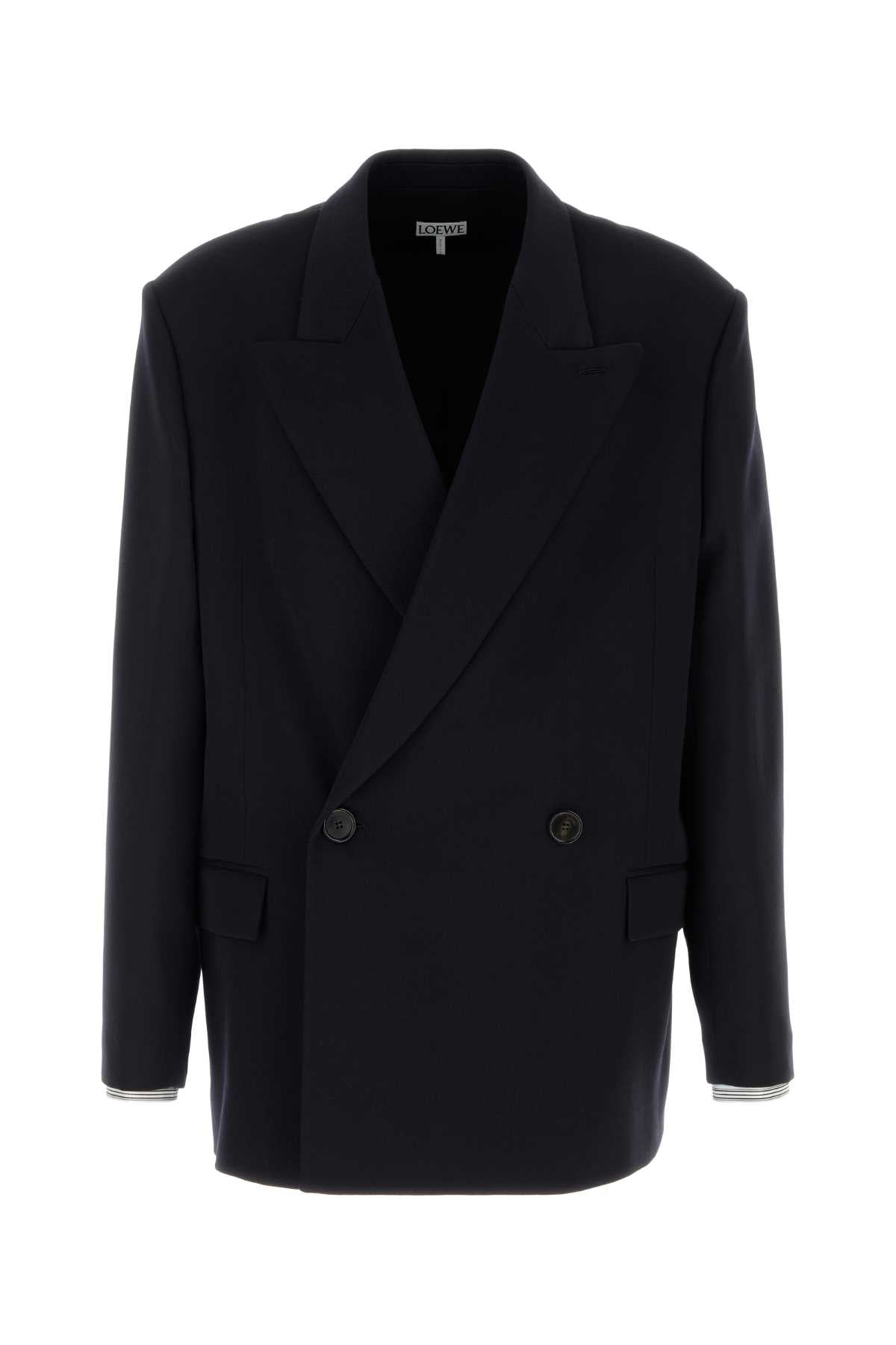 Loewe Breasted Blazer — Navy