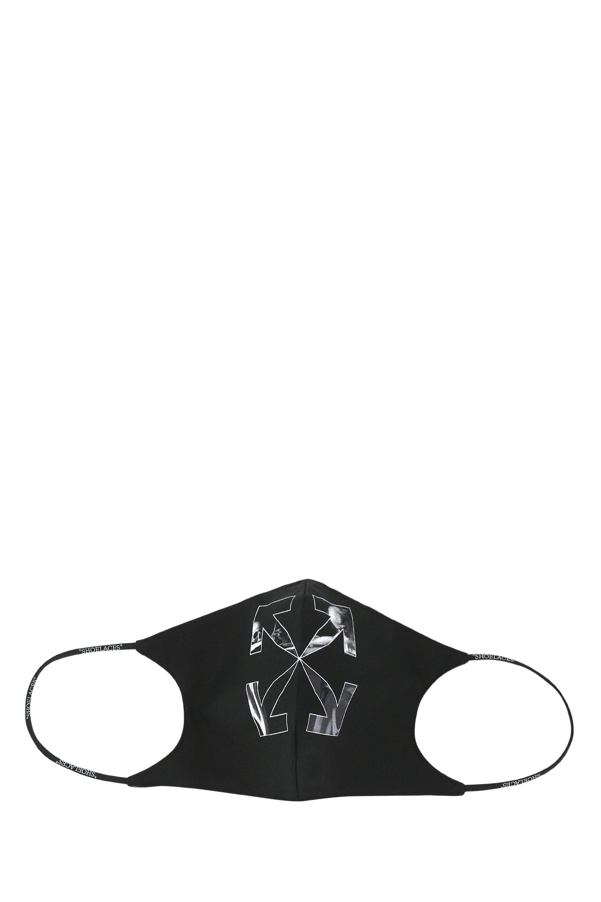 Off-White Logo-Print Face Scarf — Black