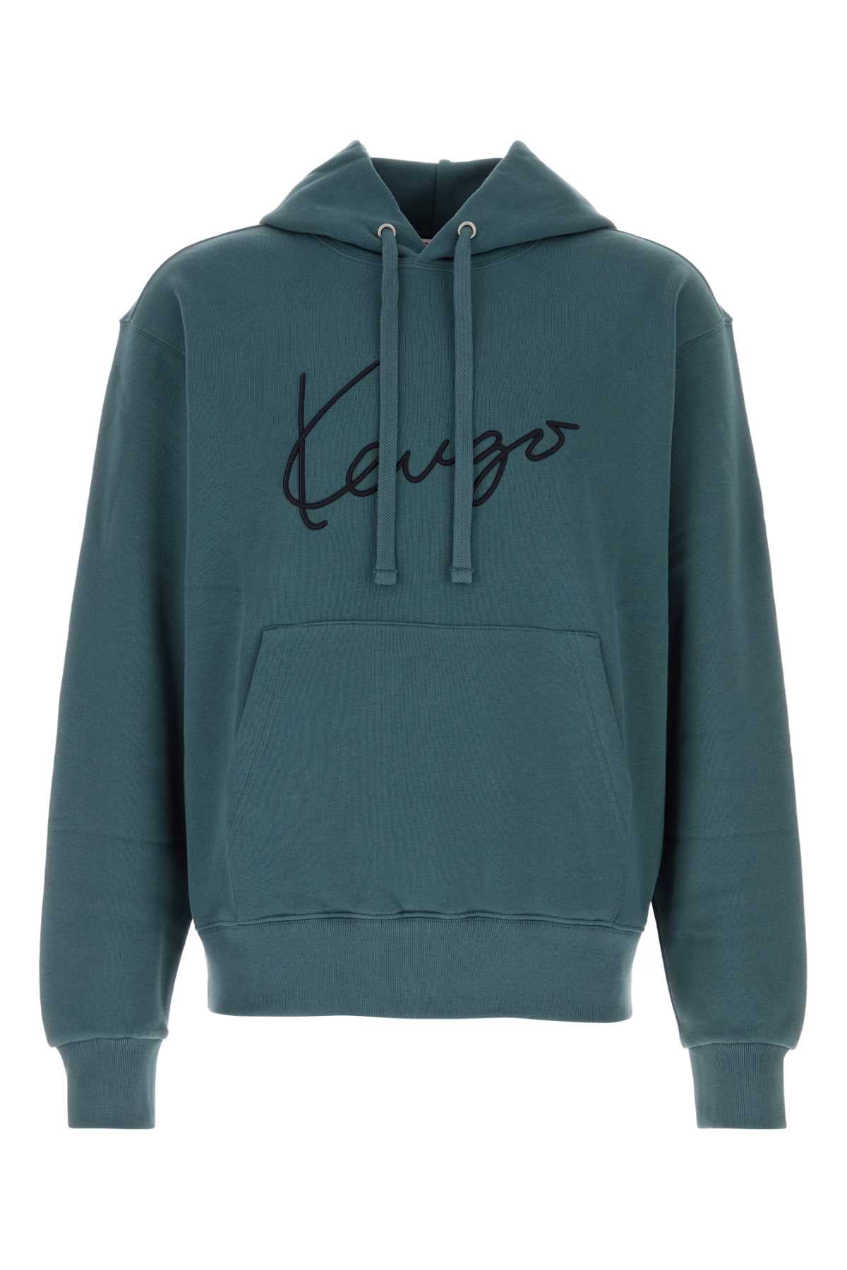 Kenzo Signature Hoodie — Blue