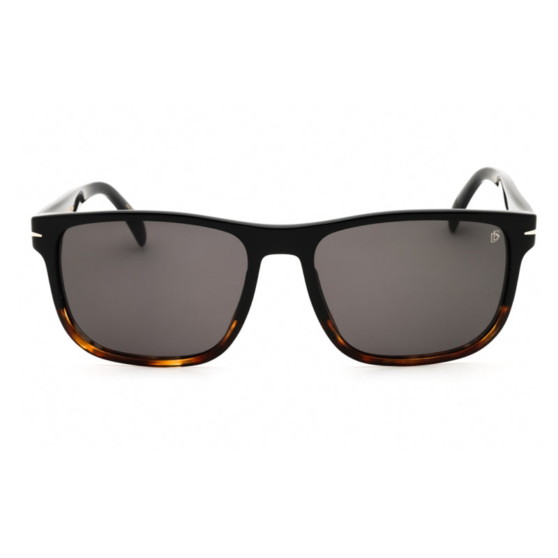 David Beckham Rectangle Full Rim Sunglasses — Black