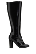 Bottega Veneta Polished Patent Leather Boot — Black