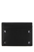 Valentino Garavani Studded Leather Wallet — Black