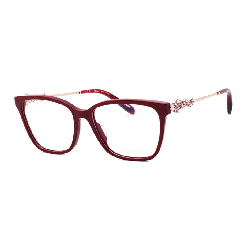 Chopard VCH361S08LA Square Full Rim Eyeglasses — Red