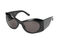 Balenciaga BB0394S Oversized Acetate Sunglasses — Black