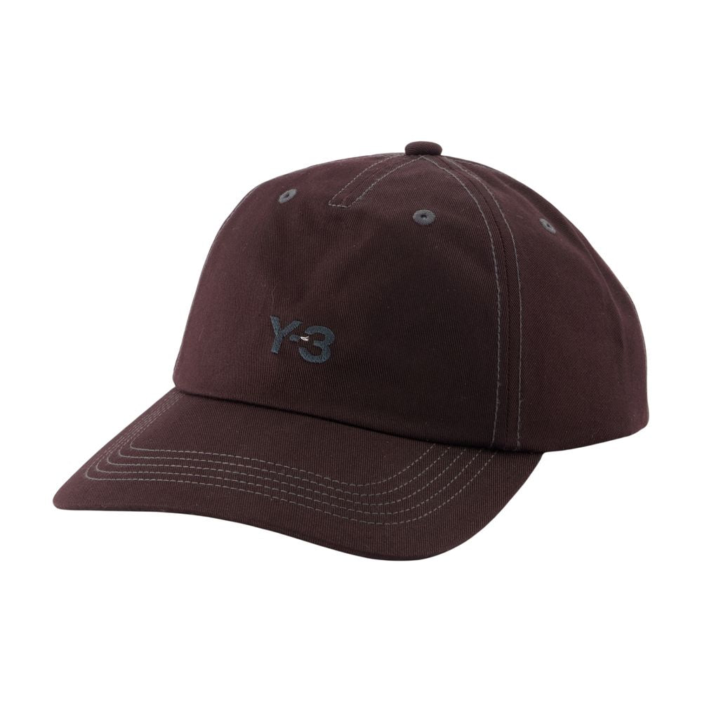 Y-3 KW9675 Synthetic Baseball Cap — Burgundy