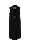 Jil Sander Viscose-Silk Trench Coat — Black