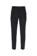 Pt Torino Virgin Wool Mohair Trousers — Black